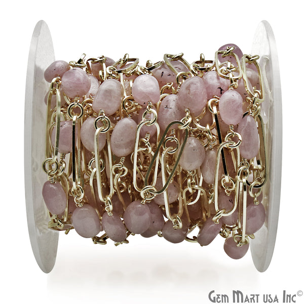 Pink Agate Gold Plated...