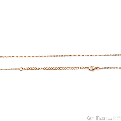 Moon Shape 23x6mm Gold Plated Necklace Chain 21Inch