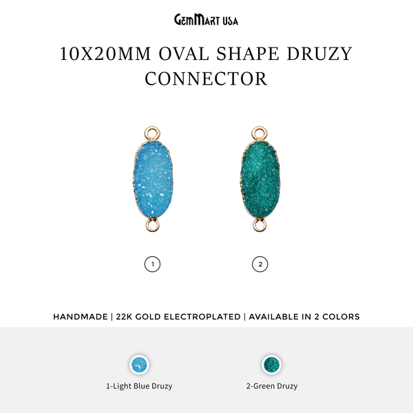 Color Gold Electroplated Oval...