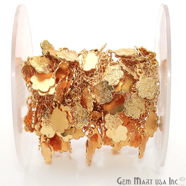 Flower Engraved Finding Gold...