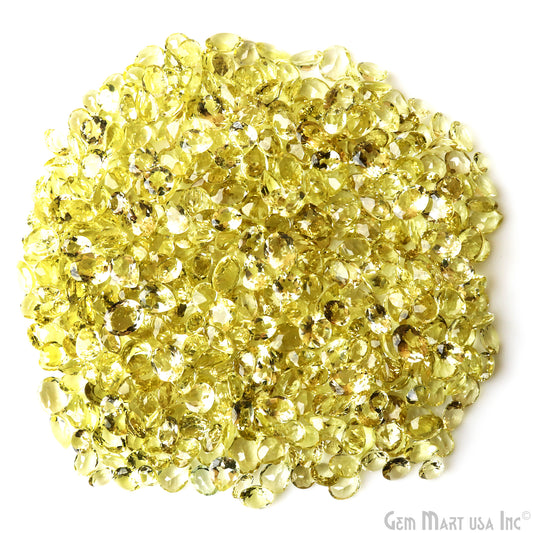 Lemon Topaz Gemstone, 100% Natural Faceted Loose Gems, November Birthstone, 6-8mm, 100 Carats