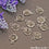 Flower Shape Finding 15x12mm Chandelier Jewelry Charm (Pick Plating) - GemMartUSA