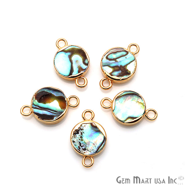 Abalone Shell Round Gold...