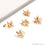 DIY Leaf Drop Multi Gemstone 29x25mm Gold Plated Chandelier Necklace Pendant