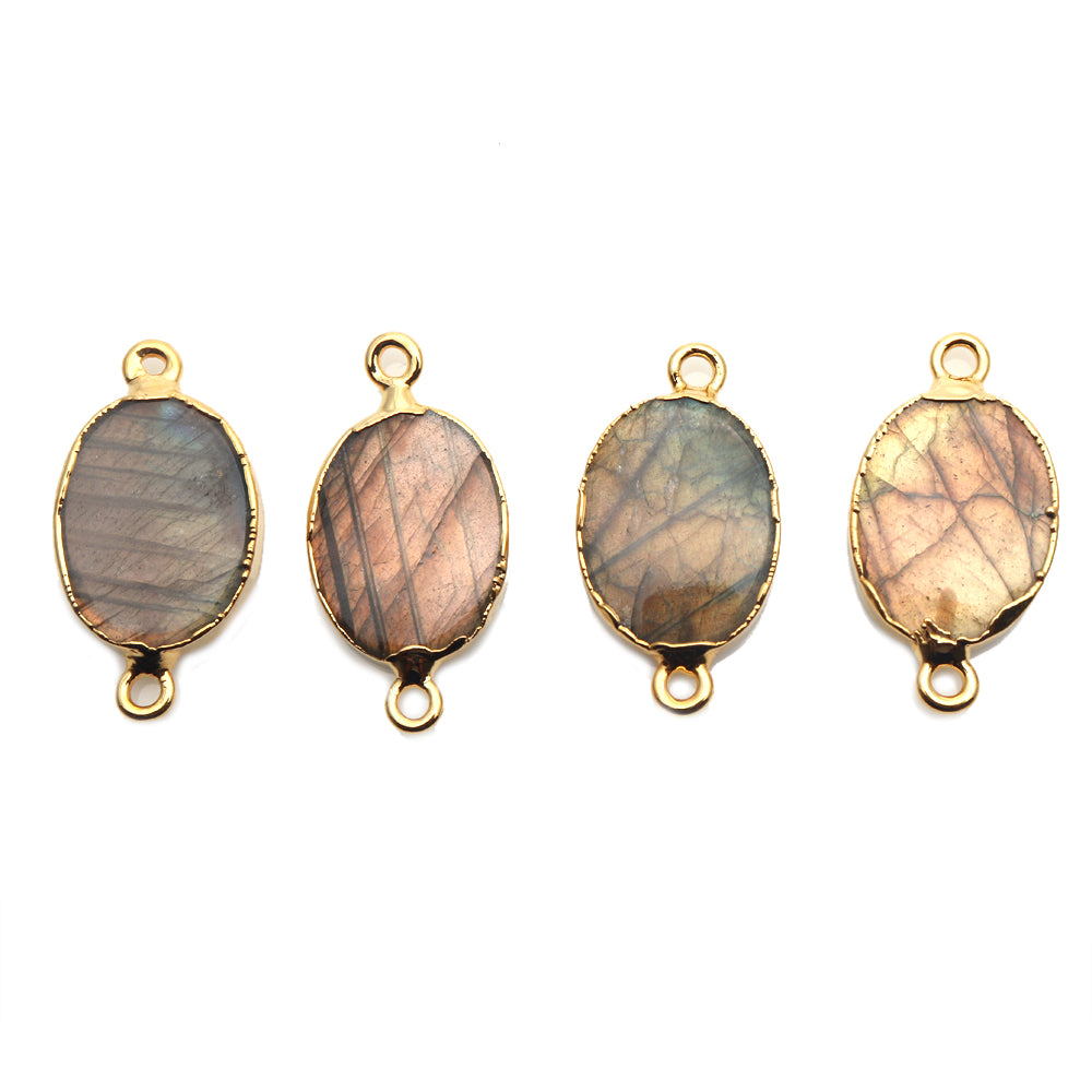 gemstone connector beads, gemstone connector pendant