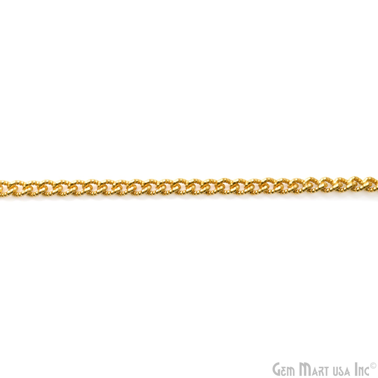 Gourmette Chain For Jewelry Making, 4mm Twisted Oval Curb Gold Plated Necklace, Minimal Finding Chain