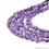 Amethyst Heart Beads, 8 Inch Gemstone Strands, Drilled Strung Briolette Beads, Heart Shape, 4mm