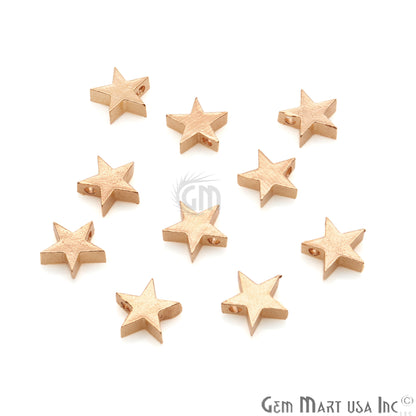 Star Shape 11x9mm Gold Plated Finding Charm, DIY Jewelry - GemMartUSA