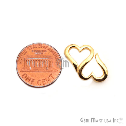 Heart Shape Finding Jewelry Charm (Pick Your Plating) - GemMartUSA