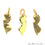 New Jersey' Shape Gold Vermeil Charm for Bracelet Pendants & Necklace - GemMartUSA