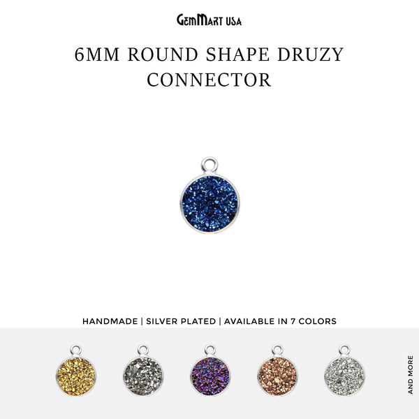 Titanium Druzy 6mm Round...