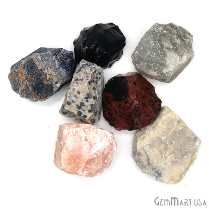 7pc Lot Healing Raw Crystals Set Mixed Rough Gemstones Madagascar Minerals