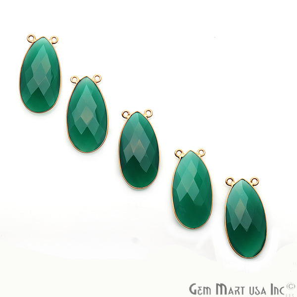 Green Onyx 30x16mm Pears...