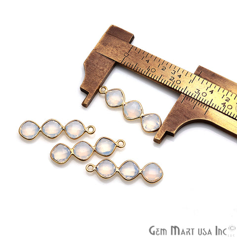 DIY Gemstone 25x6mm Gold Plated Chandelier Finding Component (Pick Your Gemstone) - GemMartUSA