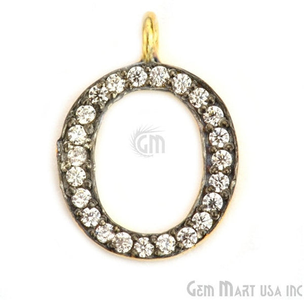 'O' Alphabet Charm CZ...