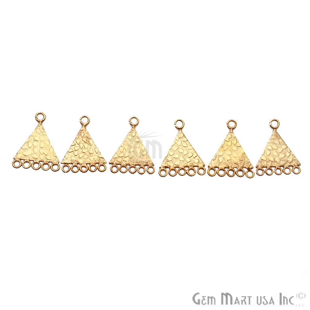 Pyramid Charm Gold Plated Finding Jewelry Charm - GemMartUSA