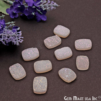 Titanium Druzy 12x16mm Octagon Shape Loose Cabochon (Pick Your Color) - GemMartUSA