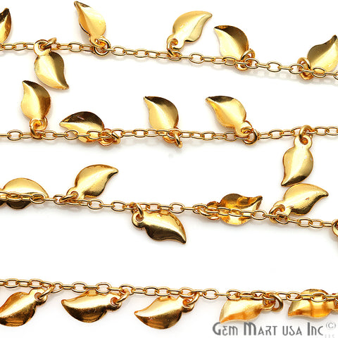 Conch Finding Gold Plated Soldered Station Rosary Chain - GemMartUSA