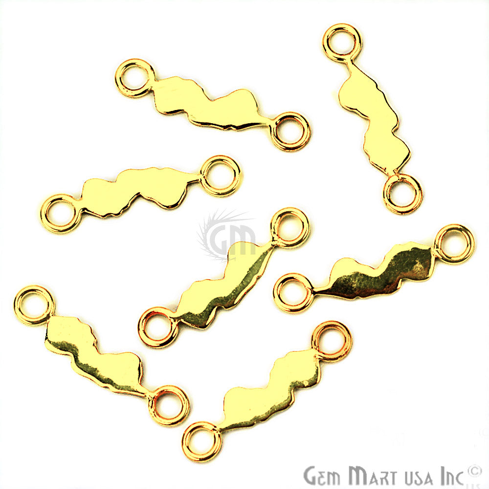 New Jersey' Shape Gold Vermeil Charm for Bracelet Pendants & Necklace - GemMartUSA