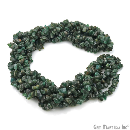 Aventurine Chip Beads, 34 Inch, Natural Chip Strands, Drilled Strung Nugget Beads, 7-10mm, Polished, GemMartUSA (CHAV-70004)