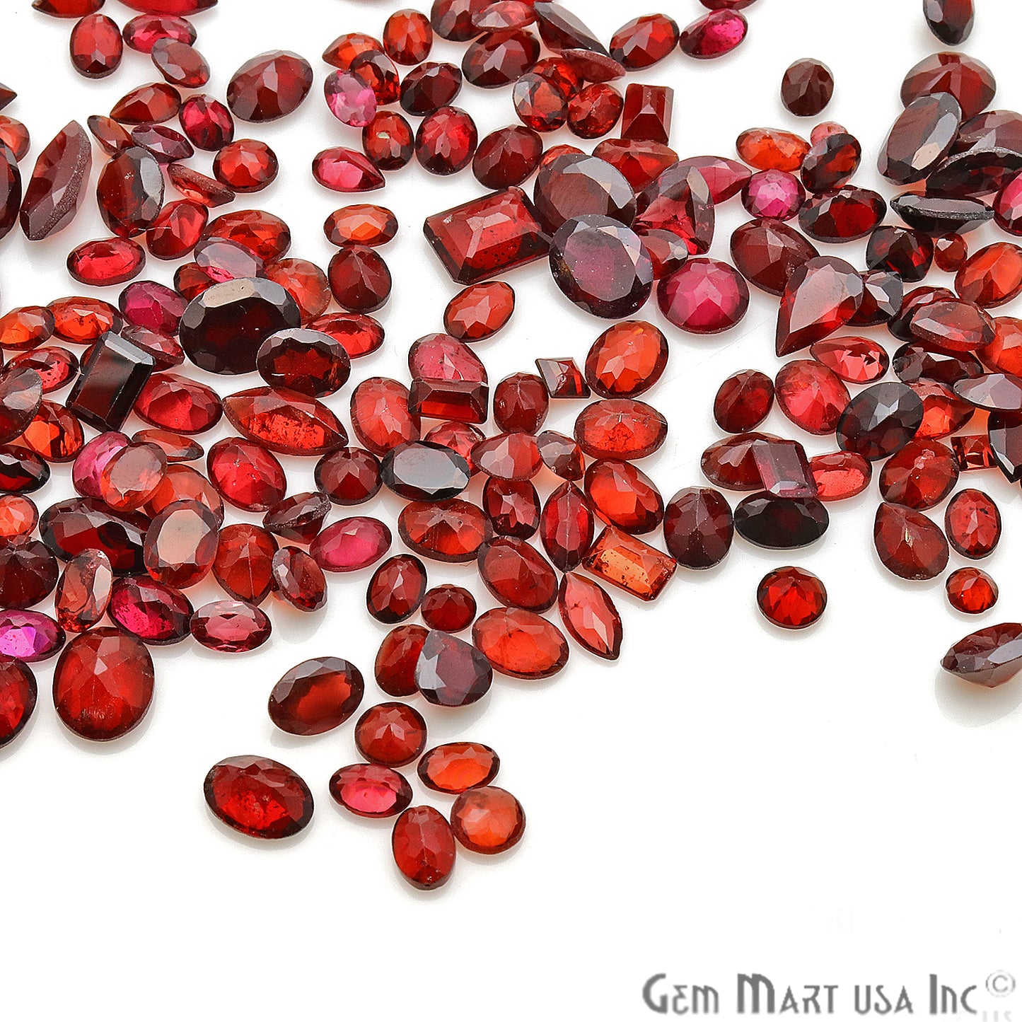 50 Carat Garnet Mix Shape A+ Grade Wholesale Loose Gemstones - GemmartUSA