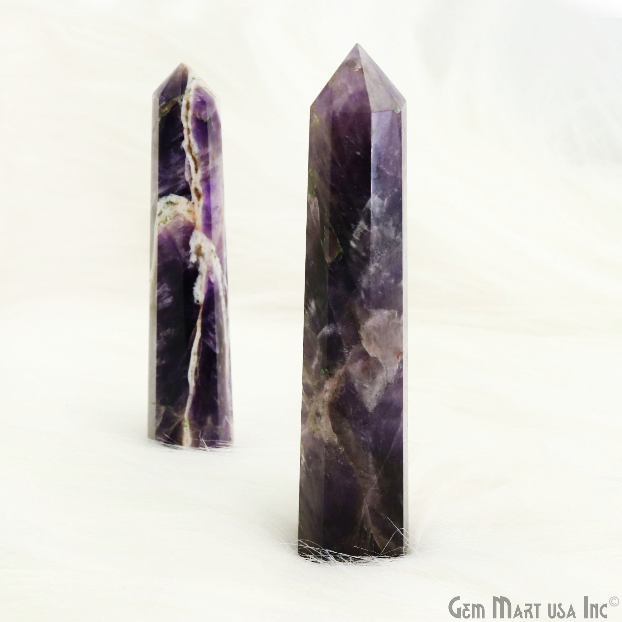 Amethyst Gemstone Jumbo Tower Crystal Tower Obelisk Healing Meditation Gemstones 4-5 Inch