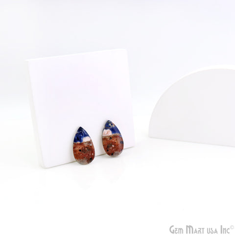 Sodalite Pear Shape 28x16mm Loose Gemstone For Earring Pair