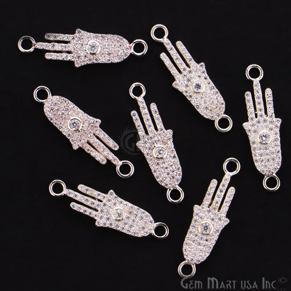 Cubic Zircon Pave 'Hamsa'...