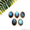 Flashy Labradorite 25x16mm Cabochon Oval Single Bail Gold Electroplated Gemstone Connector