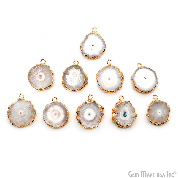 Agate Slice Druzy 24x29mm...