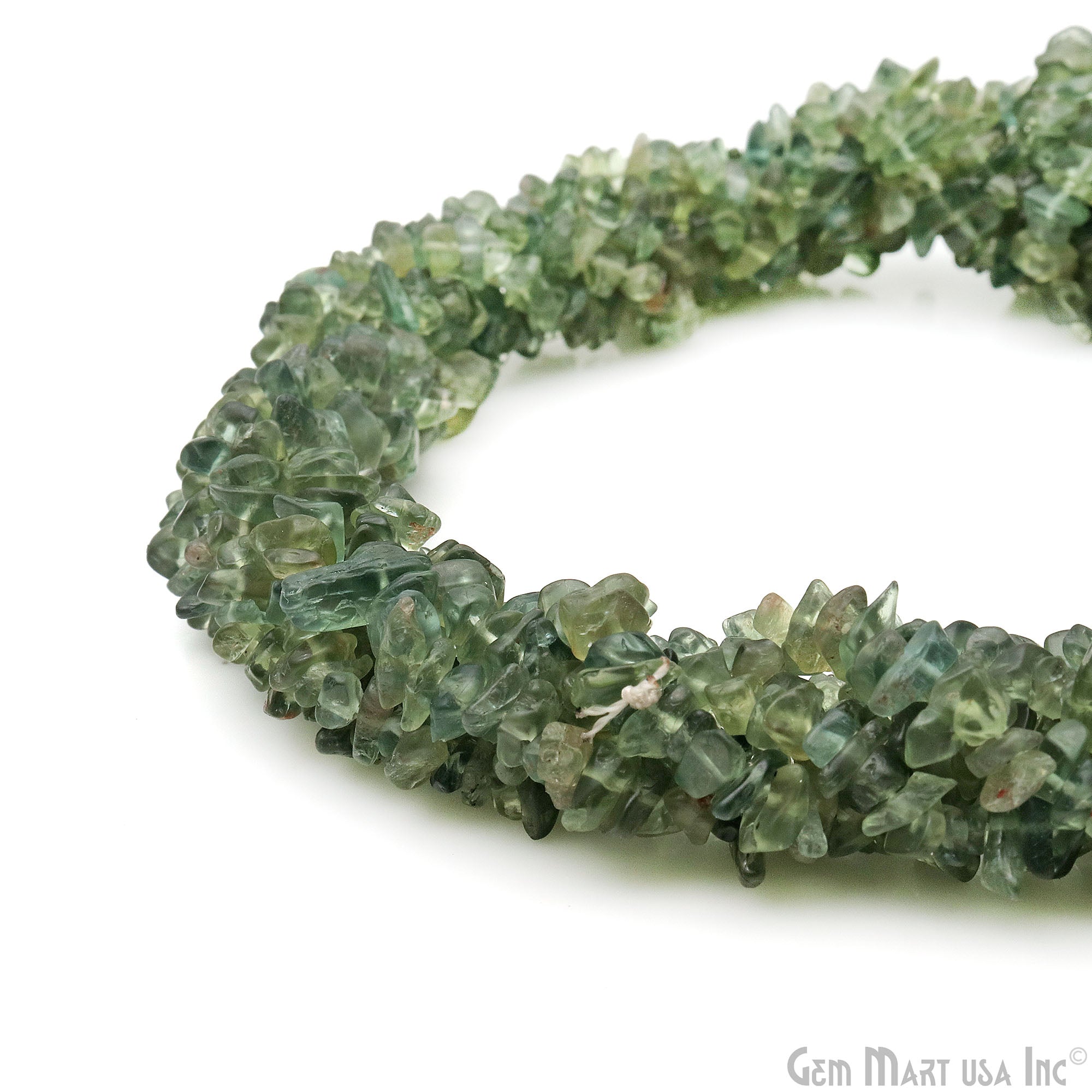 Single Strand Green Apatite Chip beads, 34 Inch full strand (762204979247)