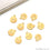 Emoji Shape Laser Finding Gold Plated 14.9x12mm Charm For Bracelets & Pendants