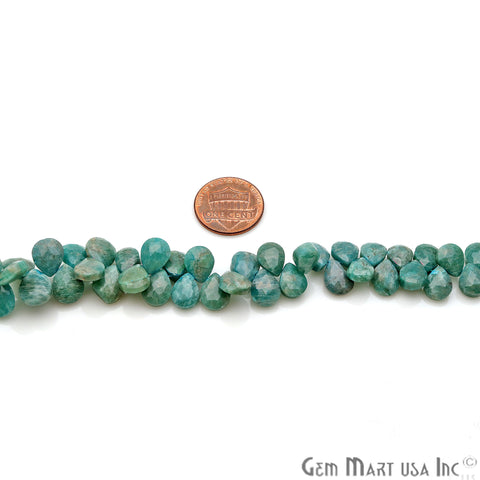 Australian Amazonite Pears 9x11mm Crafting Beads Gemstone Strands 8INCH - GemMartUSA