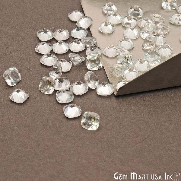 White Topaz Cushion Gemstone,...