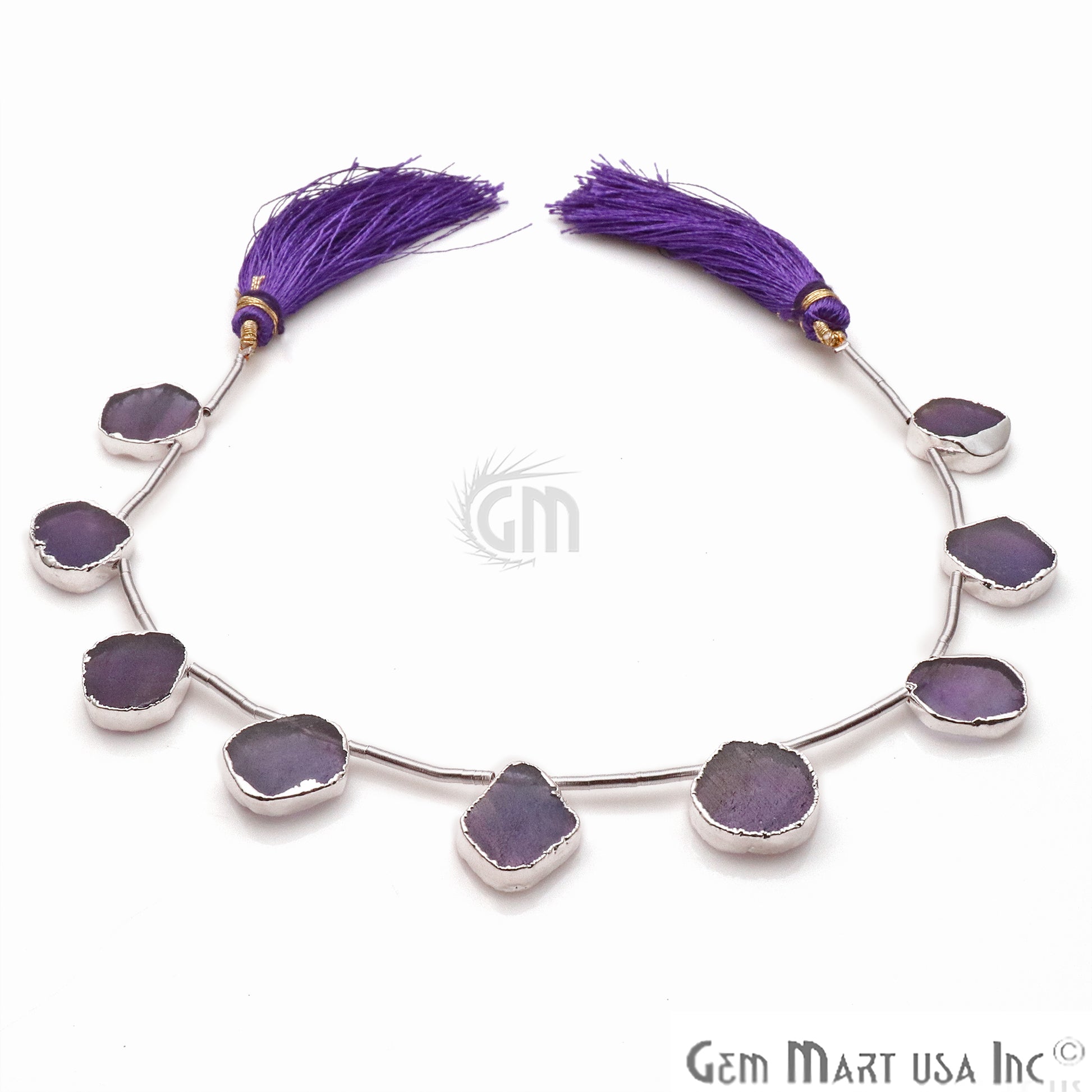 Amethyst Free Form 15x18mm Crafting Beads Gemstone Strands 9INCH - GemMartUSA