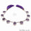 Amethyst Free Form 15x18mm Crafting Beads Gemstone Strands 9INCH - GemMartUSA