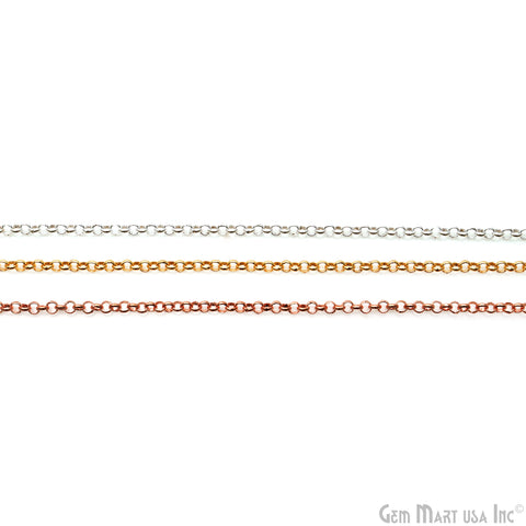 Link Chain For Jewelry Making, 2mm Link Chain Necklace, Minimal Finding Chain