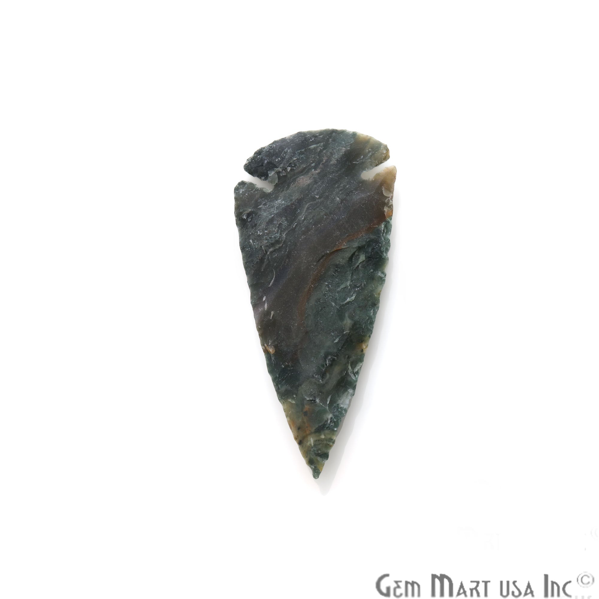 Arrowhead Cut Gemstones, 70x29mm Handcrafted Stone, Loose Gemstone, DIY Pendant, DIY Jewelry - GemMartUSA