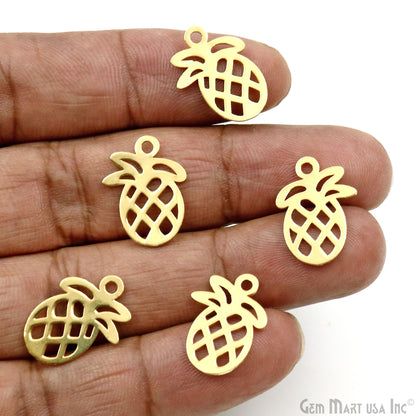 Pineapple Shape Metal 20x14.5mm Filigree Finding Charm Connector