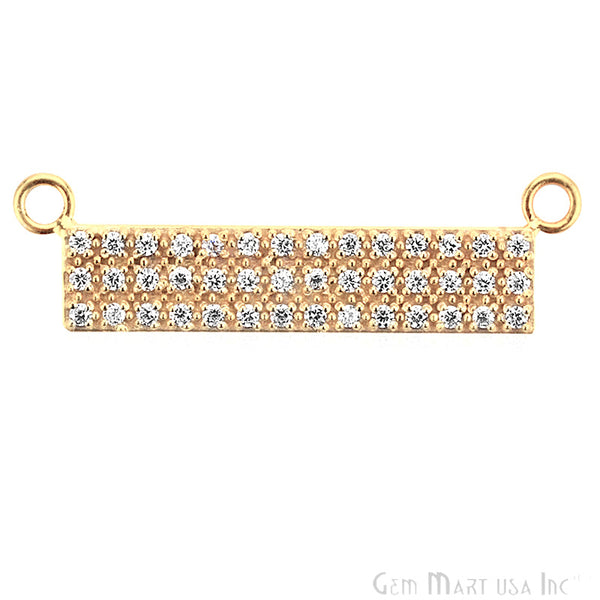 Cubic Zircon Pave 'Bar'...