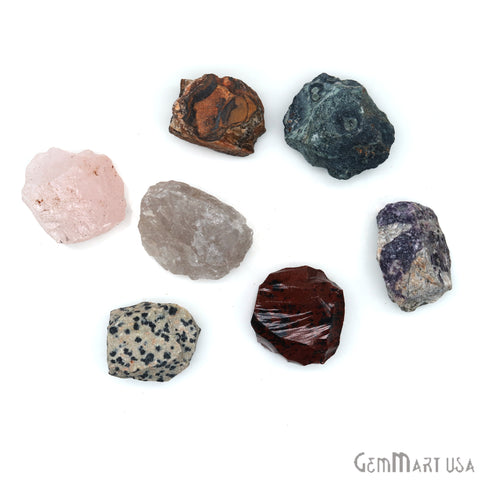 7pc Lot Healing Raw Crystals Set Mixed Rough Gemstones Madagascar Minerals