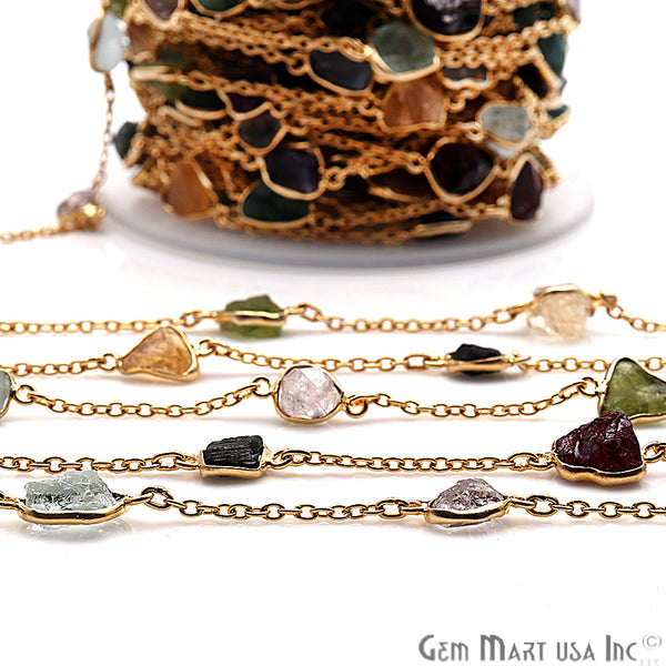 Multi Stone Gold Plated...