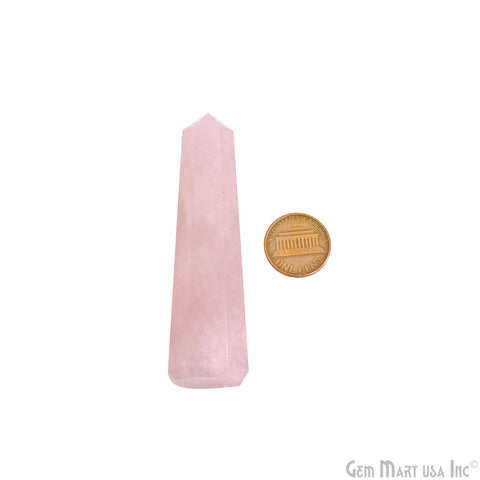 Rose Quartz Gemstone Jumbo Tower Crystal Tower Obelisk Healing Meditation Gemstones 2-3 Inch