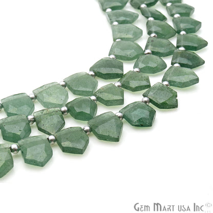 Green Sunstone Pentagon 15x11mm Crafting Beads Gemstone Strands 8INCH - GemMartUSA