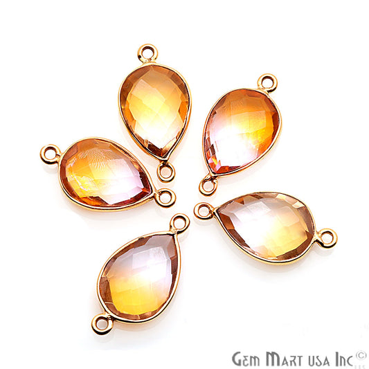 gemstone connector beads, gemstone connector pendant