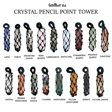 DIY Macrame Cage Crystal Holder Necklace Stone Holder Macrame Pendant 59x11mm