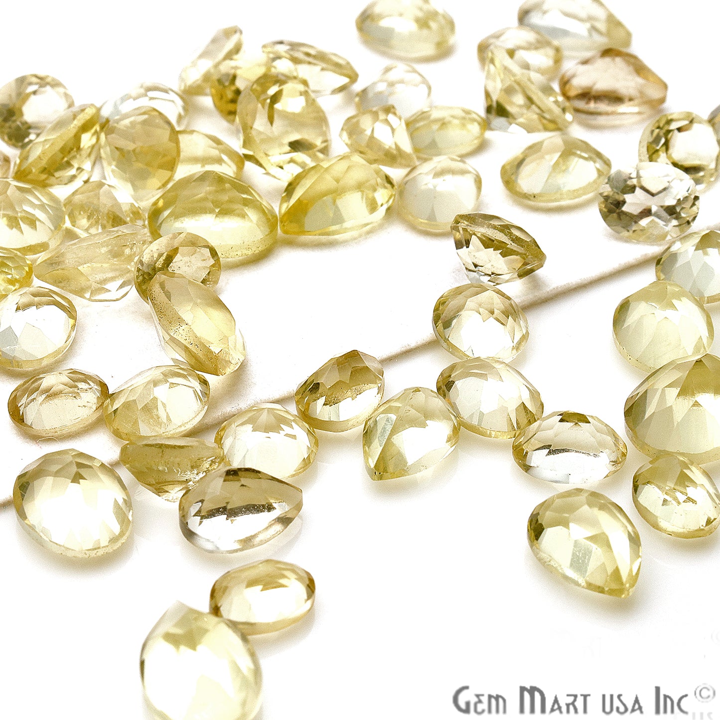 50 Carat Lemon Topaz Mix Shape Wholesale Loose Gemstones - GemMartUSA