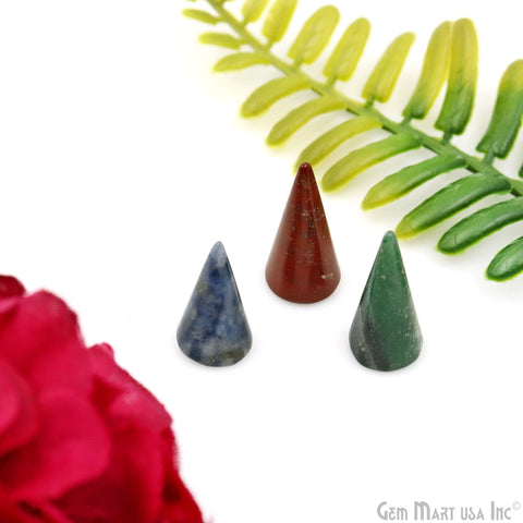 7pc Lot Cone Shape Healing Gemstone Metaphysical Reiki Crystal
