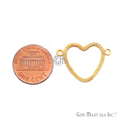 Heart Shape Finding Jewelry Charm (Pick Your Plating) - GemMartUSA