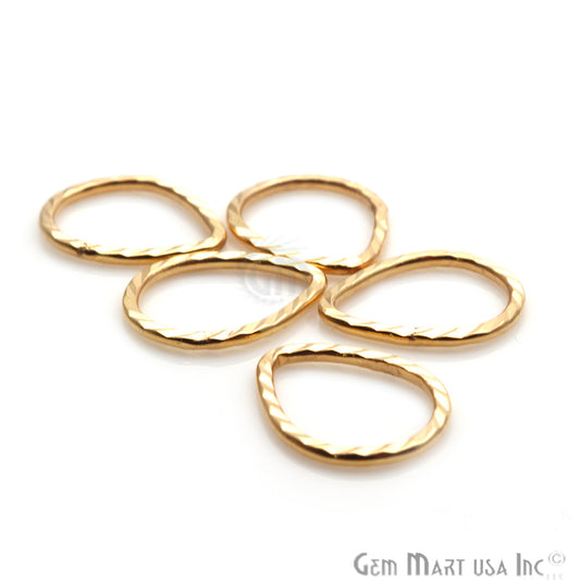 Gold Plated Pears Finding, Filigree Findings,Bracelets Pears Charm (Pick Size) - GemMartUSA